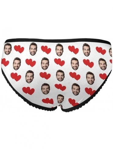 Panties Custom Funny Face Love Heart Women's Brief Panty Printed with Photo for Wife Girlfriend Birthday(XS-XXL) - Multi 05 -...