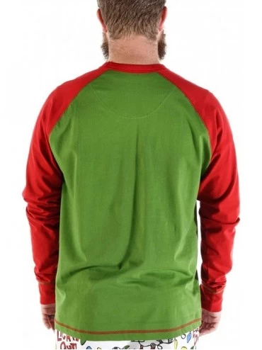 Sleep Tops Mens Matching Pajama Shirts | Soft PJ Tees for Guys (Lights Out- Medium) - CX17AYUG20X $15.57