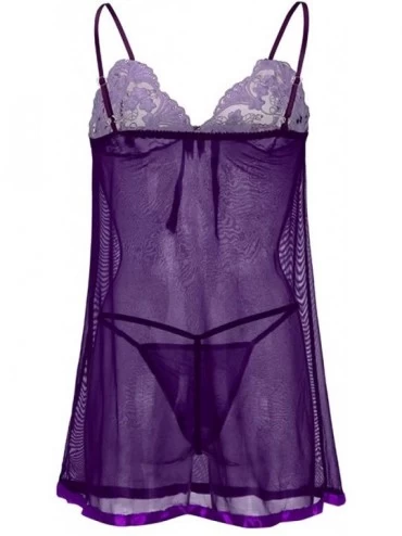 Garters & Garter Belts Lace Chemise Lingerie for Women- Women Lace Sexy Lingerie Underpants Nightdress Dress Pajamas Underwea...