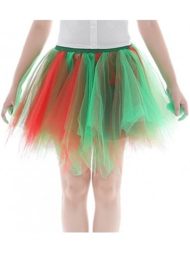 Slips Women's Teen's 1950s Vintage Tutu Tulle Petticoat Ballet Bubble Skirt Puffy Petticoat Underskirt - 12 - CR1993XEZDE $28.78