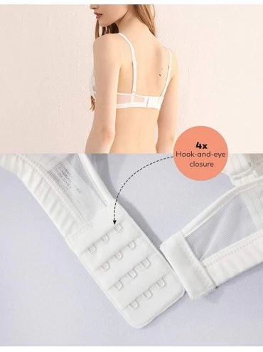 Bras Lace Bralette Panty Set Sexy Adjustable Strap V Neck Wire-Free Day Bra - Nude - C918AD9YZUL $22.11