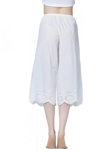 Vintage Cotton Pettipants Culotte Slip Cropped Sleepwear Pants with ...