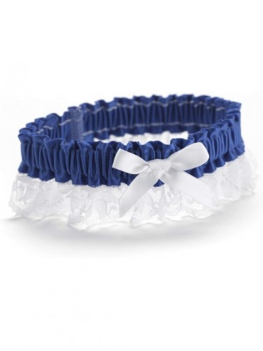 Garters & Garter Belts Ribbon and Lace Garter- 7.2 x 1.5 x 3 Inch- Royal Blue - Royal Blue - CG113M42J6V $38.79