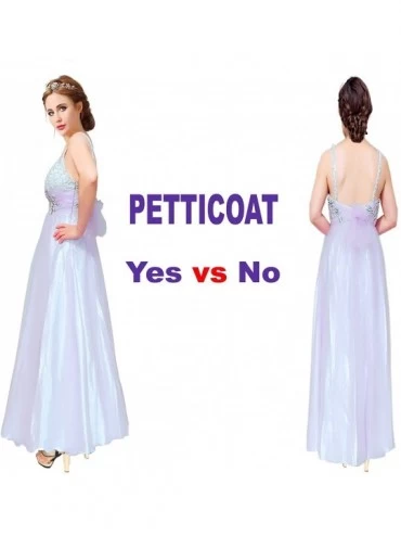 Slips Women's Floor Length Wedding Petticoat Long Underskirt for Formal Dress S-3XL - White - C112N23LZQ4 $16.43