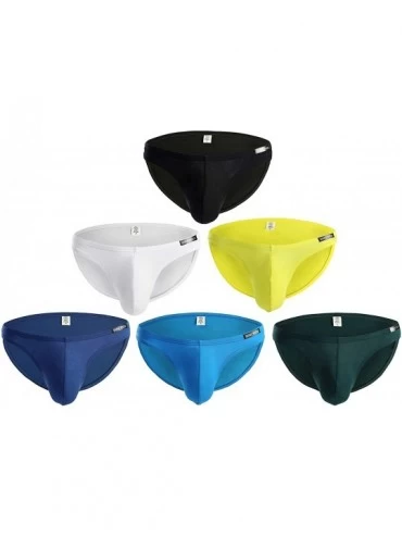 Briefs Men's Modal Underwear Lightweight Pouch Brief Breathable Underpants - Multi(6-pack) - C218Y34IN08 $33.50