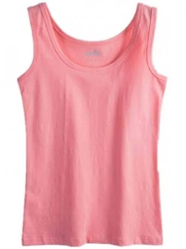 Camisoles & Tanks Sexy Women's Camisole Soft Fashion Vest Skinny Tank Top- 5 - Pink - C319DSWC807 $43.43