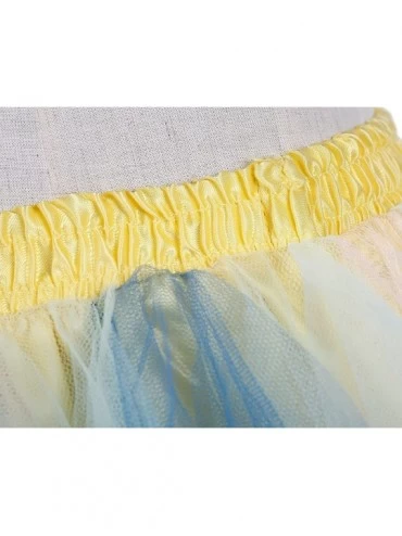 Baby Dolls & Chemises Women's Halloween Tutu Skirt 50s Vintage Ballet Bubble Dance Skirts for Cosplay Party - Z-blue Champagn...