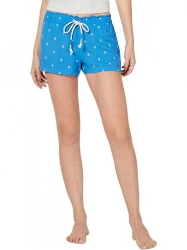 Bottoms Womens Cactus Comfy Sleepwear Sleep Short Blue XL - CE19D858A6X $27.17