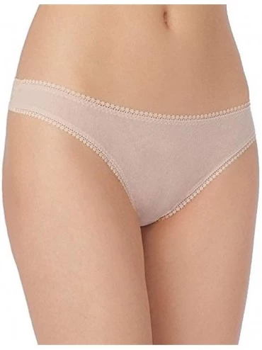 Panties Women's Mesh Low-Rise Thong Panty - Champagne - CO111G167OH $12.36