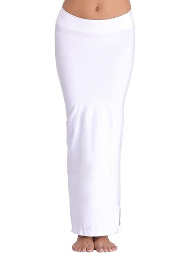 Shapewear Women Microfiber Fabric Saree Shapewear - White - CY18AD4Z78L $74.99