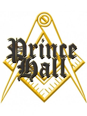 Undershirts Prince Hall Gold Square & Compass Masonic Men's Crewneck T-Shirt - Maroon - CS1853QNLQY $20.22