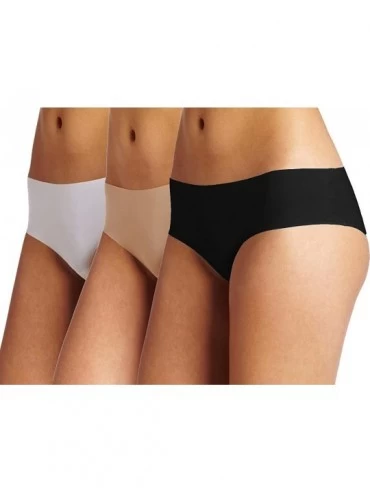 Panties Women's Seamless Invisible Hipster Briefs - 3 Pack Multi - C612N4290M5 $14.59