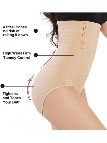 Shapewear Shapewear for Women Tummy Control Body Shaper Seamless High Waist Slimming Panties - Nude - C018WQC8I2G $9.79
