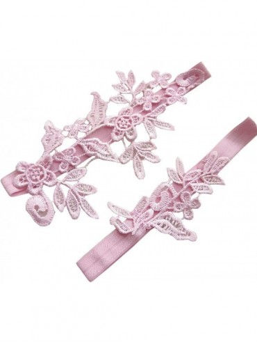Garters & Garter Belts Wedding Garters for Bride Lace Garter Set Wedding Garter Belt Flower Floral Design Bridal Garter Set f...