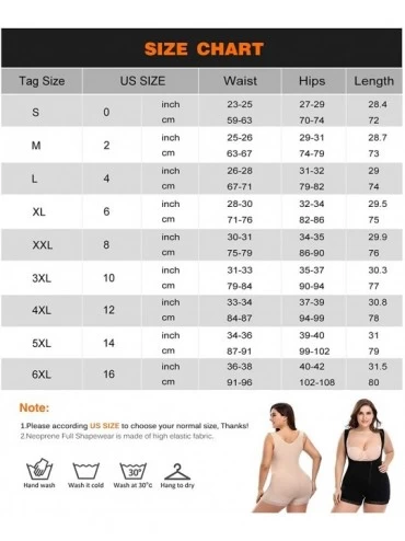 Shapewear Women Full Body Shaper Plus Size Tummy Control Shapewear Seamless Slimming Underwear Bodysuit - Beige - CA18L2C905Z...