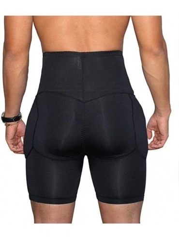 Shapewear Men Shapewear Panties Waist Slimming Butt Lift Briefs Butt Shaper Underwear Underpants - Black - C118T7HDST0 $20.67