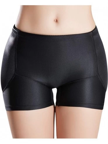 Shapewear Women's Padded Seamless Shapewear Panties Hip Enhancer Underwear Shaper Shorts - Black - CH18LG6ZXQQ $43.40