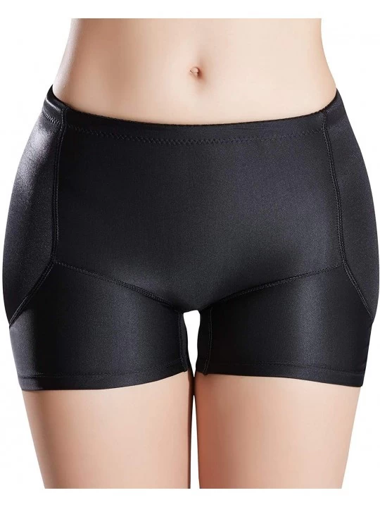 Shapewear Women's Padded Seamless Shapewear Panties Hip Enhancer Underwear Shaper Shorts - Black - CH18LG6ZXQQ $21.70