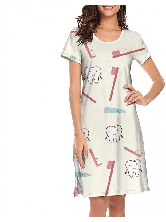 Nightgowns & Sleepshirts Women's Sleepwear Tops Chemise Nightgown Lingerie Girl Pajamas Beach Skirt Vest - White-93 - CF197HM...