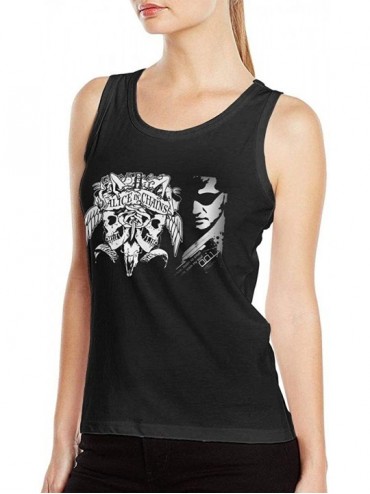 Camisoles & Tanks Alice in Chains Women Sexy Tank Tops Funny Vest T Shirt Black - Black - CE19DUCH6YD $41.45