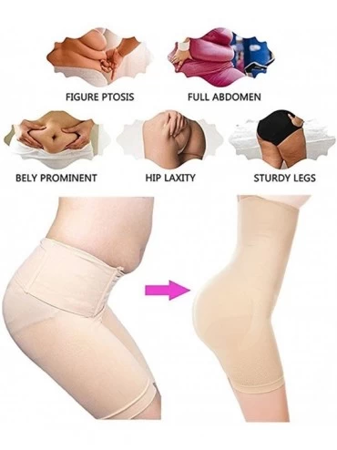 Shapewear Women Butt Lifter Shapewear Tummy Control Thong Panty Waist Trainer Body Shaper Thigh Slimmer - Beige (Thigh Slimme...