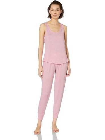 Sets Women's Sparkle Nailheads Pajama Set - Heather Pink - C418NKMYR5R $39.83