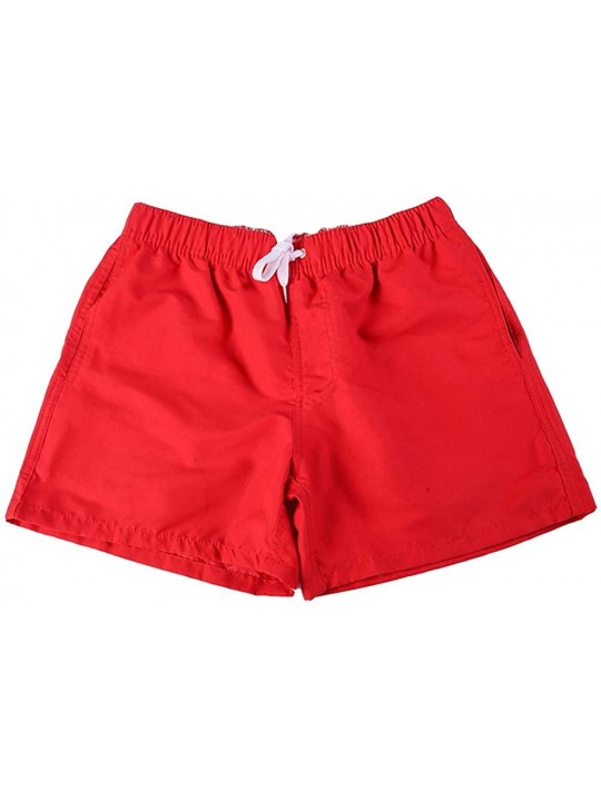 Bustiers & Corsets Swimming Shorts for Trans Lesbian Tomboy - Red - CP192OITKM4 $38.56