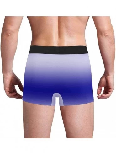 Briefs Custom Mens Briefs Breathable Boxer Shorts with Photo Arms and Hug Black Gradient Background - Type4 - CJ19DEGZM0W $25.91
