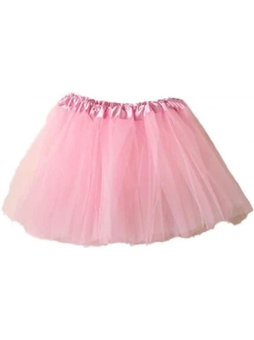 Slips Petticoat Skirt Women's 1950s Vintage Tutu Dance Half Slip Skirt Prom Party Cocktail Bridesmaid Dress - Pink - CZ194A33...