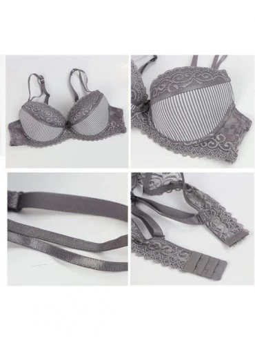 Bras Women's Minimizer Beauty Back Smoothing Wired Plus Size Support Bra-Gray-42/95D - Gray - CB1997GIKEI $27.31