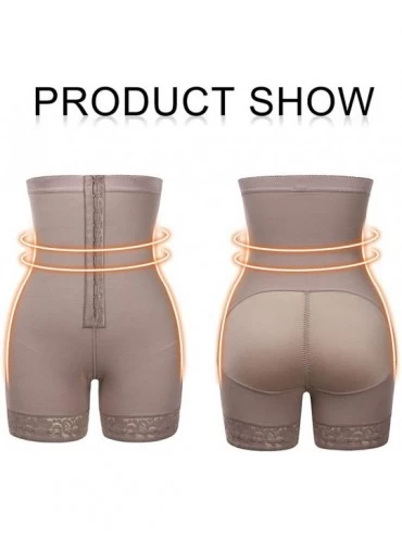 Shapewear Women High Waist Body Shaper Butt Lifter Firm Control Shapewear Boyshorts - Cocoa-hook - CJ18RASSYUY $30.95