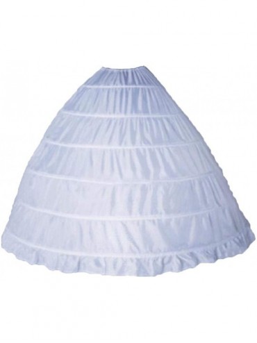 Slips Sweetheart Beaded Ball Gown Bridal Wedding Dresses Plus Size - 6 Hoops Petticoat - CO18Z3ELE0G $47.82