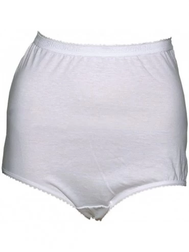Panties Women's Cotton Classics Brief Panty 17021 - White - CY114XJEJG7 $21.98