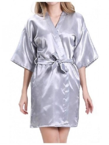 Robes Womens Pajamas Cardi Lounger Charmeuse Thick Bathrobe Sleep Robe AS1 S - As1 - C219DCXWQ0Q $43.61