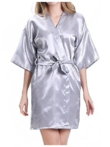 Robes Womens Pajamas Cardi Lounger Charmeuse Thick Bathrobe Sleep Robe AS1 S - As1 - C219DCXWQ0Q $38.16