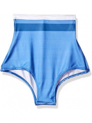 Panties Women's Patriotic High Waisted Shorts - Captain Print - CU18CSOGM4A $33.04