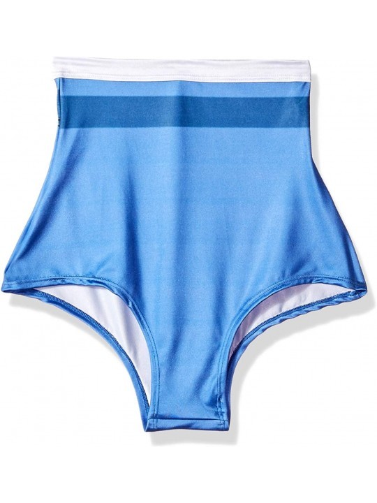 Panties Women's Patriotic High Waisted Shorts - Captain Print - CU18CSOGM4A $30.07