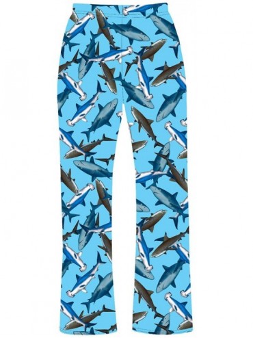 Bottoms Sharks Sea Life Under Water Animal Printed Pyjamas Loungewear - C9197U7YU4A $70.87