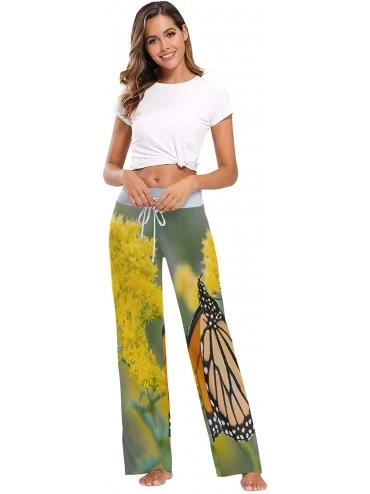 Bottoms Women's Pajama Pants Drawstring Wide Leg Lounge Trouser Sleepwear Pants - Color7 - C1197ZI2OM2 $52.46