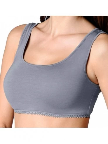 Shapewear Demi Cami - Meredith - Layer Over Your Bra - Tank Straps - Pewter - CU18WQ8A4AK $53.55