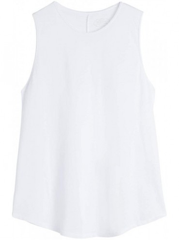 Camisoles & Tanks Womens Ultrafresh Supima Cotton Camisole with Wide Straps - White - 001 - Bianco - C619CGH9INI $65.77