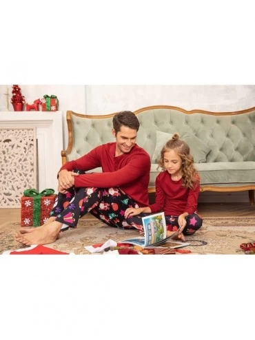Sleep Sets Matching Family Christmas Pajamas Set Boys Girls Womens Mens Sleepwear Holiday PJ Sets Halloween Pajamas - Santa W...
