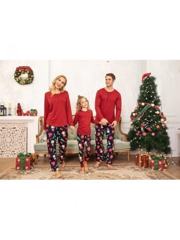 Sleep Sets Matching Family Christmas Pajamas Set Boys Girls Womens Mens Sleepwear Holiday PJ Sets Halloween Pajamas - Santa W...