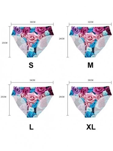 Panties Sexy Funny Women Stretch Underwear Seamless Briefs Breathable Hipster Low Rise Panty 4 Pack - 4 Pack Funny Pattern-14...