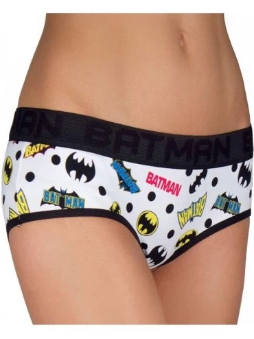Panties Batman w/Bats and Logos Panties Hipster Panty - CK18Q25LL34 $36.86
