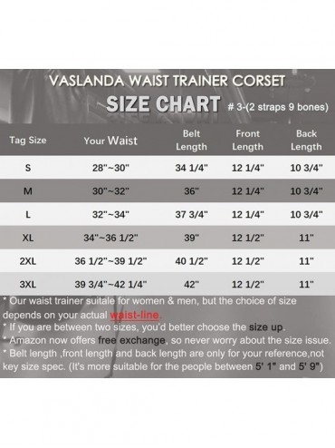 Shapewear Neoprene Sauna Waist Trainer Corset Men & Women Fitness Sweat Belt Weights Loss Double Straps Trimmer - 3-black(2 S...