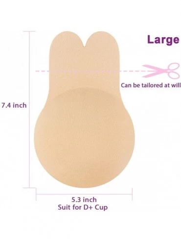 Accessories Breast Lift Nipplecovers Pasties Self Adhesive Sticky Silicone Invisible Push up Bra for Women - Beige - C918TQL6...