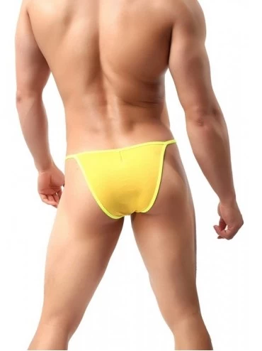 Bikinis Surprisingly Resilient Mini Bikini Underwear Sexy Man- Transparent- Colorful 30-55 - Modal - Pure Yellow - C518LG996T...