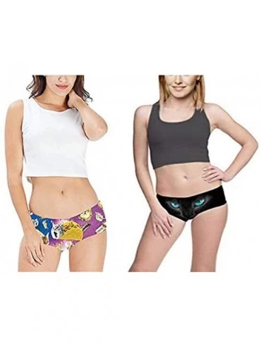 Panties Women's Underwear Panties Shorts Thong 3D Printed Sexy Animal Pattern Sleep and Leisure Stretch Super Multi-Piece Sui...