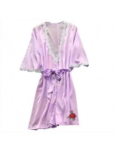 Nightgowns & Sleepshirts Sexy Pajamas for Women Silky Sets- Silk Satins Lace Sleepwear- Dress Robe Shorts & Pants Home Wear C...